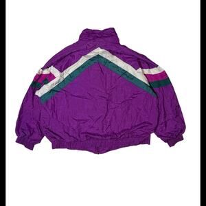90s purple windbreaker jacket‎ size
